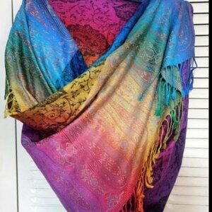 💖 Luxury Silk Satin Scarf/Shawl 💖